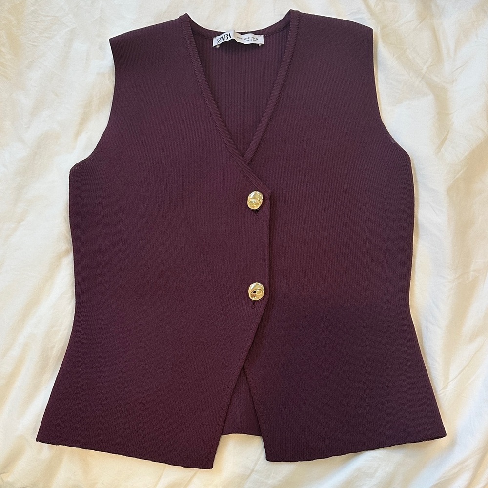 Zara Burgundy Top